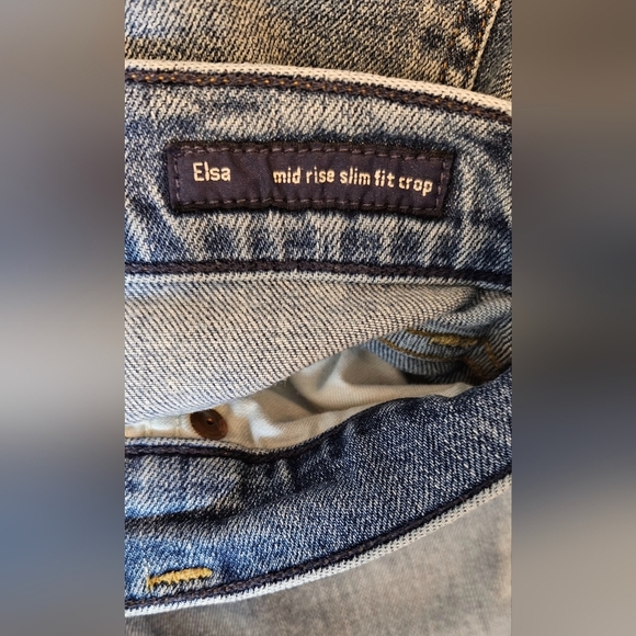 Citizens of Humanity Elsa Mid Rise Slim Fit Crop - Cadence - Picture 5 of 9